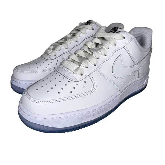 Nike Shoes Nike By You Custom Air Force White Clear Bottom